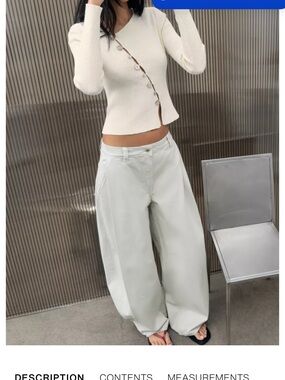 Zara pleated balloon pants